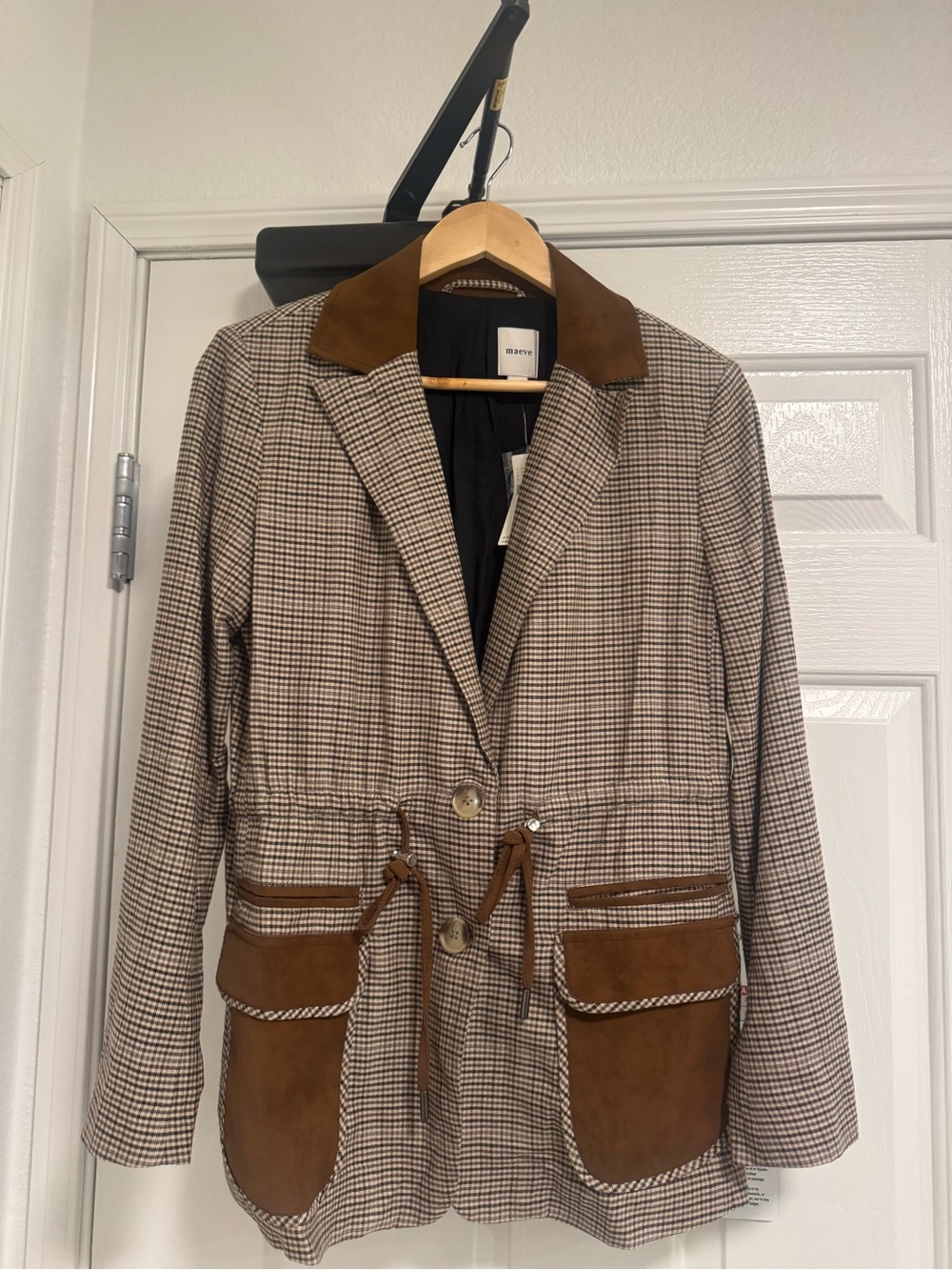 anthropologie maeve brown blazer